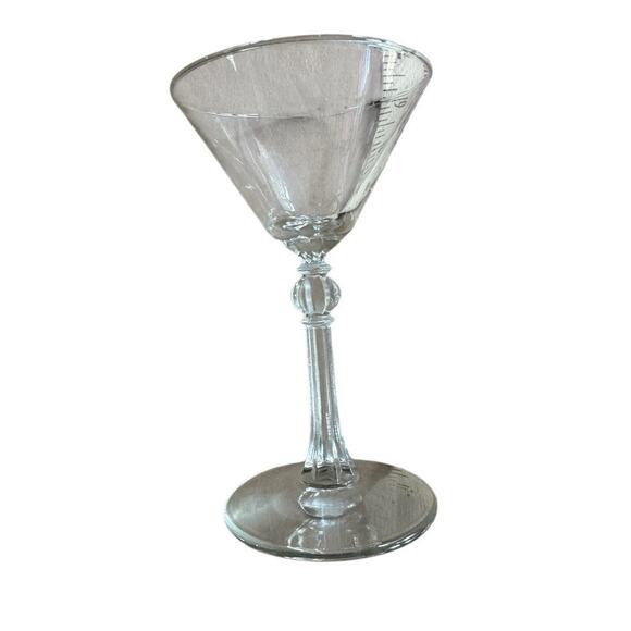 VTG Martini Glasses (2) 6" Dinner Party Bar Set Socializing Mancave Cocktails - Picture 10 of 10